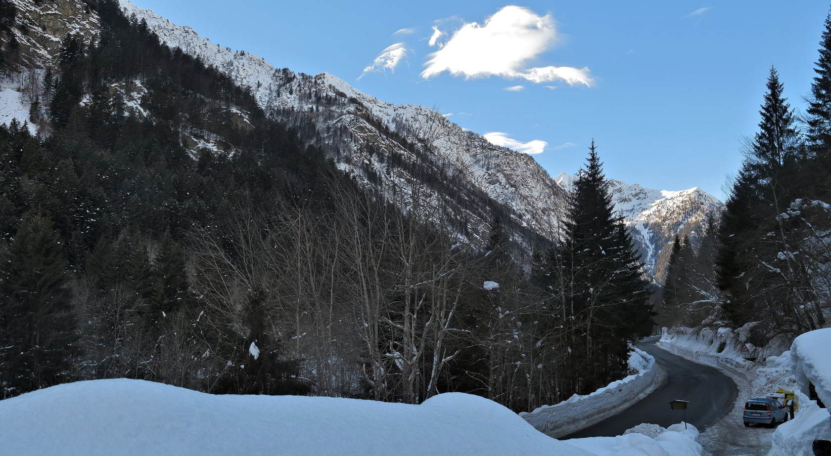 Nevicata in Valsesia